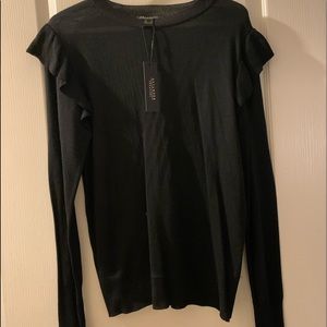 Revamped Semi Sheer Black Sweater